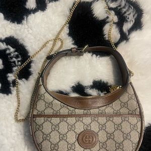 Gucci Super Mini Ophidia Shoulder Bag with Gold Chain